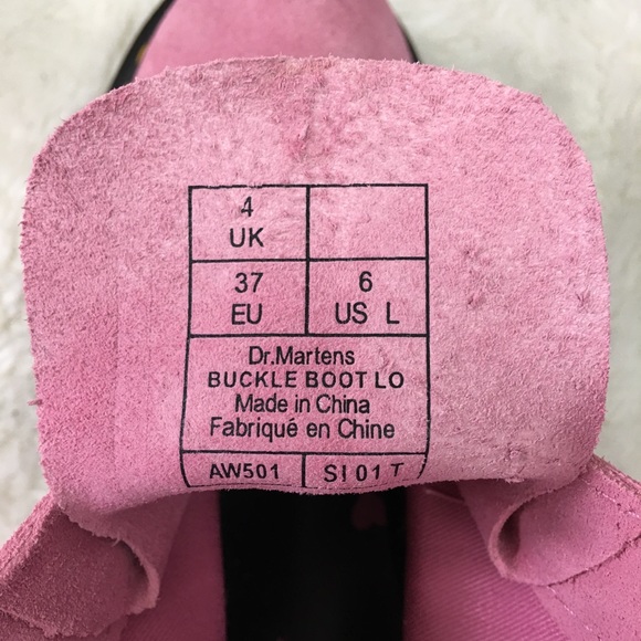 New Dr. Martens Lazy AOF Pink Platform Boots Sz 6 - Picture 11 of 16